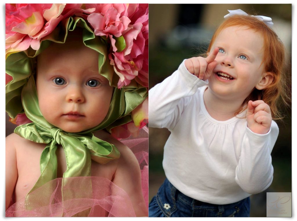 baby girl before & after