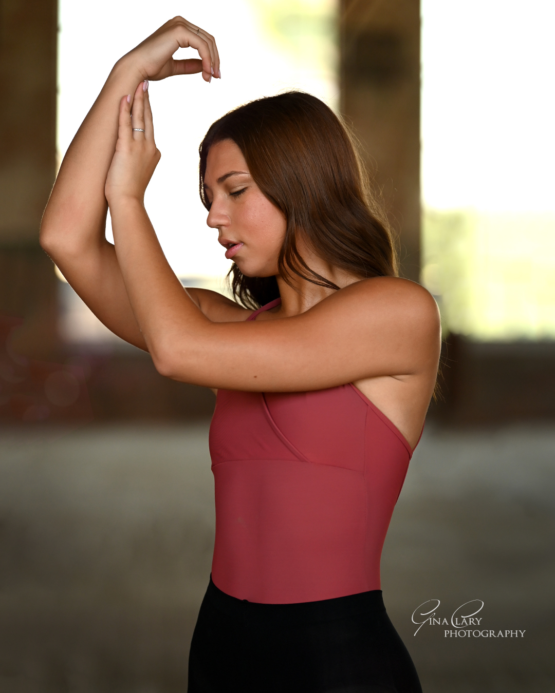 beautiful dance image taken at the cotton mill in mckinney